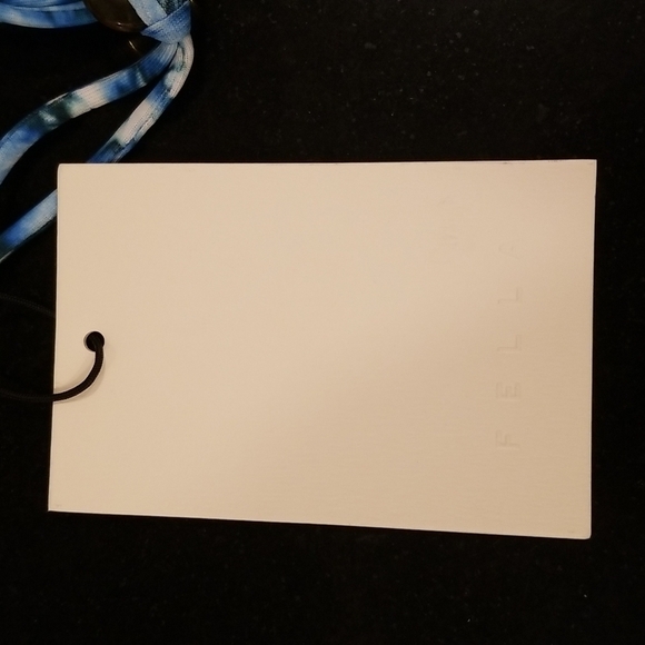 💕FELLA💕 Cielo Bikini Set ~ Conan Top + Xavier Bottoms Blue Tie-Dye Print S NWT - Picture 16 of 16